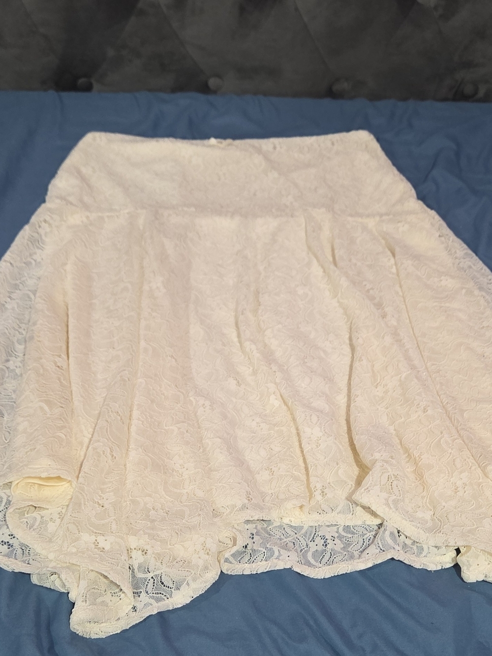 The Children's Place Cream Lace Flared Skirt